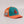 Coral Reefer high crown 6-panel trucker hat with bold orange embroidered Lost Boy Creations logo orange brim and orange mesh back side view with Virgin Islands flag patch | Lost Boy Creations Key West