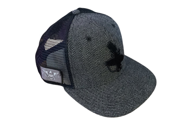 The Original Lost Boy Hat - Black Herringbone