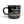 Lost Boy Creations Campfire Mug in Black Pearlescent — back product shot, glossy finish and cream “Might be coffee... Probably Rum” lettering | Lost Boy Creations Key West