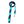 LBC “Good Boy” Leash in Navy and Aqua — product shot, nylon leash with Lost Boy logo | Lost Boy Creations Key West