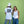 Men's Bronco Tee 2.0 in White — lifestyle back shot, Bronco graphic with palm trees and 