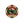Lost Boy Creations Poker Chip in Cream & Red — Back view, red and green surfer silhouette graphic | Lost Boy Creations Key West