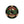 Lost Boy Creations Poker Chip in Black & Green — front view, red and green surfer silhouette graphic | Lost Boy Creations Key West
