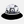 Under Cover Bucket Hat in Black/White — product view, black-and-white tropical leaf print with solid black brim | Lost Boy Creations Key West