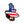 Lost Boy Creations American flag sticker | Lost Boy Creations Key West