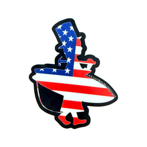 Lost Boy Creations American flag sticker | Lost Boy Creations Key West