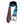 LBC Cut Away Belt in Navy/Aqua — product view, patterned strap with brown leather tip and metal buckle | Lost Boy Creations Key West