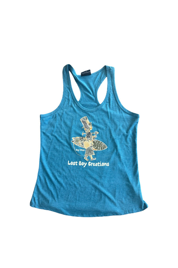 Ladies Floral Racerback Tank