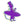 Lost Boy Creations purple retro silhouette sticker with retro graphic design | Lost Boy Creations Key West