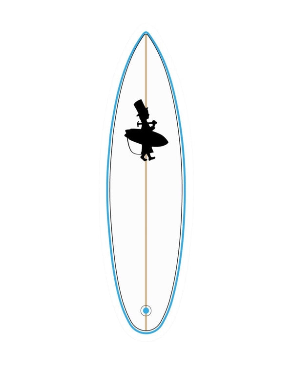 Lost Boy Creations surfboard sticker with surf graphic design | Lost Boy Creations Key West