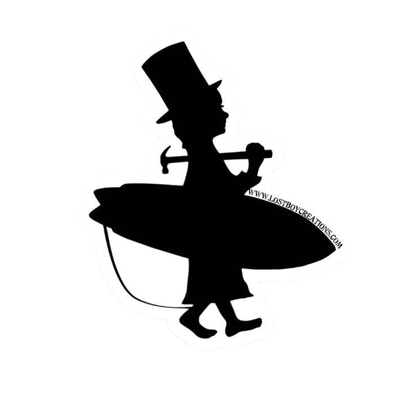 Lost Boy Creations black logo silhouette sticker | Lost Boy Creations Key West