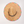 Lost Boy Straw Hat orange colorway overhead view showing full hat with patterned edge stitching and pirate conch shell LBC logo underbrim design | Lost Boy Creations Key West