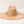 Lost Boy Straw Hat orange colorway flat back view with black chin strap | Lost Boy Creations Key West