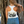 Women's Bronco Racerback Tank in White — on-model back graphic outdoor lifestyle, black Bronco and palm tree scene graphic | Lost Boy Creations Key West