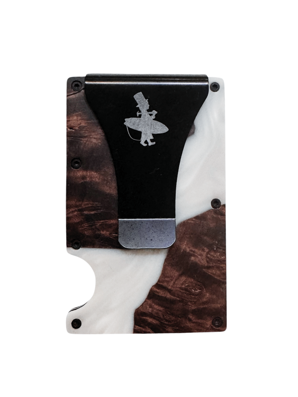 Wood and Epoxy Cash Clip - Card Holder