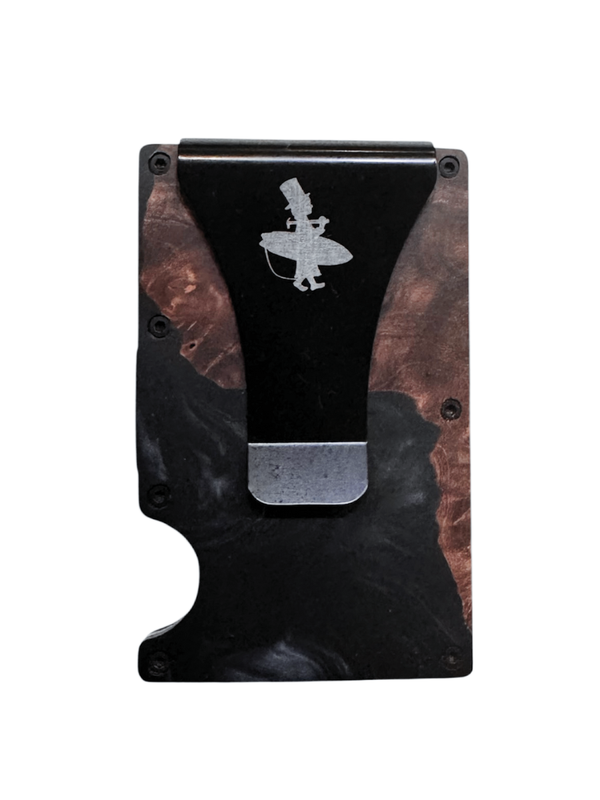Wood and Epoxy Cash Clip - Card Holder