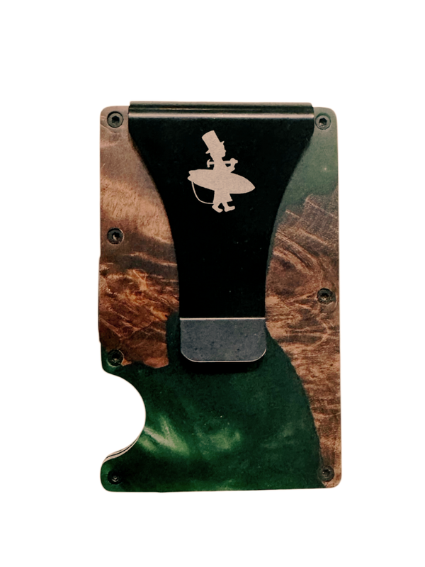 Wood and Epoxy Cash Clip - Card Holder
