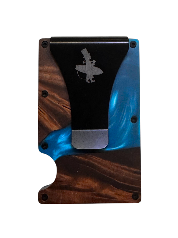 Wood and Epoxy Cash Clip - Card Holder