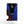 Lost Boy Creations wood and epoxy cash clip card holder Blue colorway front view showing engraved Lost Boy silhouette logo | Lost Boy Creations Key West