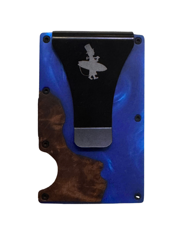 Wood and Epoxy Cash Clip - Card Holder