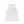 Women's Bronco Racerback Tank in White — front flat lay, black and white surfboard logo with blue accents | Lost Boy Creations Key West