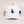LBC Golf Hat in White — front flat lay, navy Lost Boy Creations rubber patch on structured white crown | Lost Boy Creations Key West