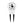 LBC Divot Tool in White/Black — front flat lay, black 