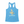 Women's Floral Racerback Tank in Sky — front flat lay, floral-filled LBC silhouette logo with Key West text | Lost Boy Creations Key West