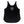 Women's Silhouette Tank in Black — back flat lay with Original Adventure Gear Lost Boy Creations Key West logo | Lost Boy Creations Key West