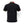 Rasta Golf Polo black ghost mannequin back view showing Rasta-print collar and multicolor sleeve cuffs in red yellow and green | Lost Boy Creations Key West