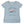 Women's Half Crop Turtle Tee in Light Blue — front view, colorful sea turtle graphic with Key West text | Lost Boy Creations Key West