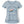 Women's Half Crop Turtle Tee in Light Blue — detail view, colorful sea turtle graphic with Key West Florida text | Lost Boy Creations Key West