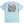 Men's Bronco Tee 2.0 light blue back flat lay with vintage Bronco and surfboard graphic among palm trees and LBC signature | Lost Boy Creations Key West