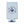 Lost Boy Koozie Floral slim can light blue neoprene front view with floral Lost Boy Creations compass graphic Est. 2014 Key West FL | Lost Boy Creations Key West