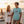 Man and woman wearing Men's Hammerhead Tee light blue t-shirt on beach at sunset | Lost Boy Creations Key West