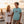 Men's Hammerhead Tee in Light Blue — lifestyle, man on beach with woman and dog | Lost Boy Creations Key West