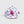 Lost Boy Creations Hokulea snapback hat with Hawaiian floral print, white mesh back, and pink embroidered logo
