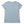 Women's Half Crop Turtle Tee in Light Blue — back view, short sleeve half crop silhouette | Lost Boy Creations Key West