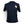 Lost Boy Creations midnight navy cotton t-shirt featuring a small cream-colored surfer graphic on the chest