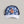 Lost Boy Creations Lei'd Back navy floral snapback hat with a white brim and orange embroidered logo