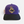 3D Hat in Royal Purple — front flat, multicolor 3D Lost Boy emblem, black brim, white mesh back, USVI & Conch Republic flag patches | Lost Boy Creations Key West
