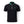 Rasta Golf Polo black ghost mannequin front view with green LBC logo on left chest and Rasta-print collar and cuffs in red yellow and green | Lost Boy Creations Key West