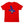 Kid's Conch Republic Tee in Red — back flat lay, blue Conch Republic graphic with man in top hat carrying surfboard | Lost Boy Creations Key West
