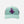 Robin's Egg low crown snapback hat seafoam front view with purple glitter Lost Boy surfer logo and side flag patches | Lost Boy Creations Key West
