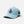 Robin's Egg low crown snapback hat seafoam angled side view with purple glitter Lost Boy surfer logo and Conch Republic flag patch | Lost Boy Creations Key West
