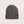 Lost Boy Creations smoke heathered rib-knit beanie with a fold-over cuff and signature brand patch.