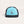 Lost Boy Creations Wave Runner snapback hat in black and aqua with a rope brim and embroidered wave logo