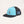 Lost Boy Creations Wave Runner snapback hat in black and aqua with rope brim and Conch Republic side patch