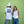Lost Boy Creations white Bronco Tee 2.0 with back graphic of a vintage SUV, worn by a man and a woman.