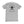 Gray t-shirt with skull and crossbones design and text 